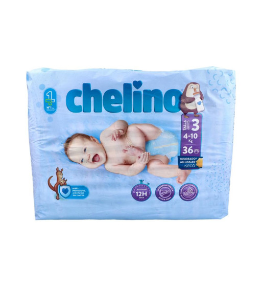 PAÑAL INFANTIL CHELINO TALLA 3 4 - 10 kg 36 PAÑALES