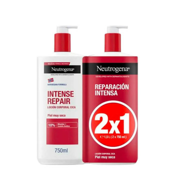 NEUTROGENA FORMULA NORUEGA LOCION CORPORAL REPARACION INTENSA PIEL MUY SECA Y RUGOSA 2 ENVASES 750 ml