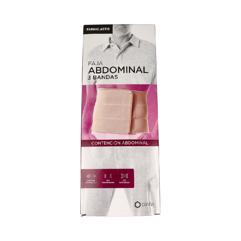 Faja Abdominal Farmalastic 3 Bandas Grande | Farmaenvia