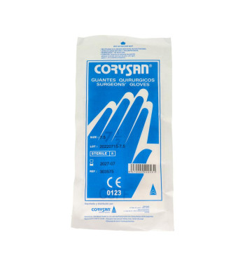 GUANTES DE LATEX CORYSAN CIRUGIA ESTERIL 2 UNIDADES TALLA 7.5