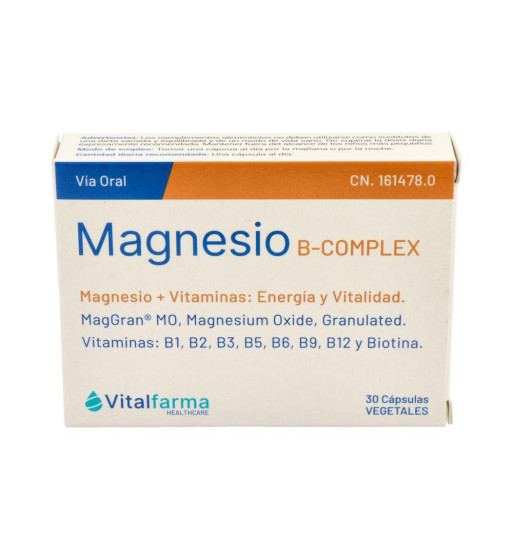 MAGNESIO B COMPLEX 30 CAPSULAS