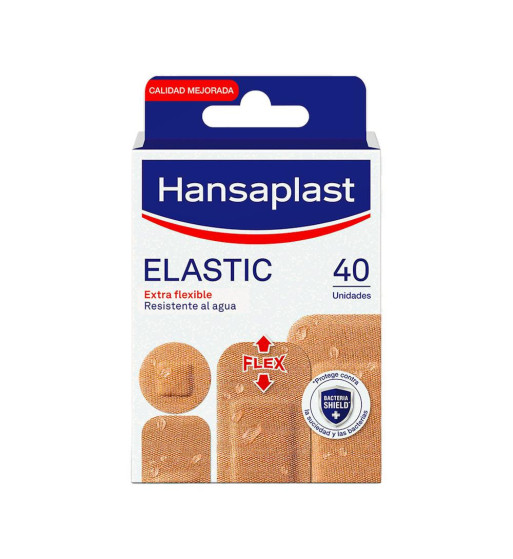 HANSAPLAST ELASTIC APOSITO ADHESIVO 40 UNIDADES SURTIDO DIFERENTES TAMAÑOS