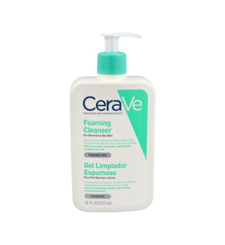 GEL LIMPIADOR ESPUMOSO CERAVE 1 ENVASE 473 ml