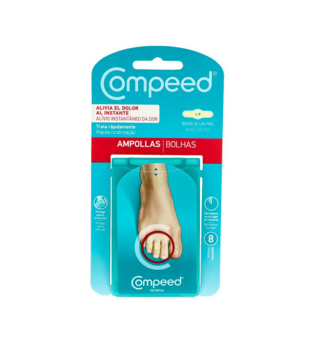 COMPEED AMPOLLAS HIDROCOLOIDE DEDOS PIES 8 UNIDADES