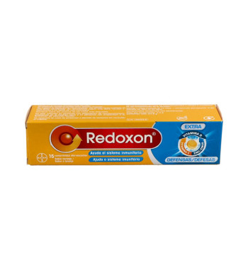 REDOXON EXTRA DEFENSAS VITAMINA C ZINC 15 COMPRIMIDOS EFERVESCENTES SABOR NARANJA