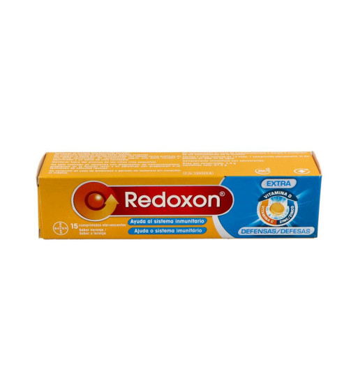 REDOXON EXTRA DEFENSAS VITAMINA C ZINC 15 COMPRIMIDOS EFERVESCENTES SABOR NARANJA