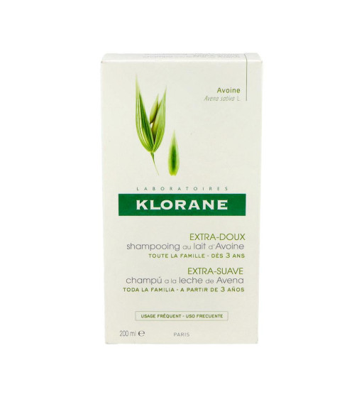 KLORANE CHAMPU A LA LECHE DE AVENA 1 ENVASE 200 ml