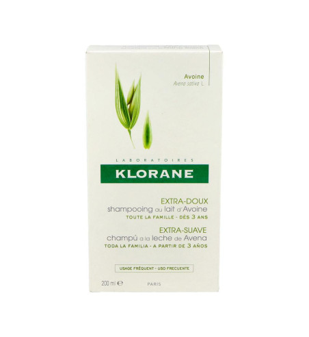 KLORANE CHAMPU A LA LECHE DE AVENA 1 ENVASE 200 ml
