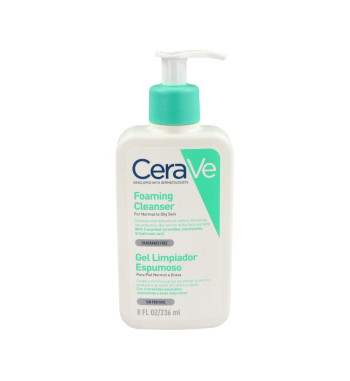 GEL LIMPIADOR ESPUMOSO CERAVE 1 ENVASE 236 ml