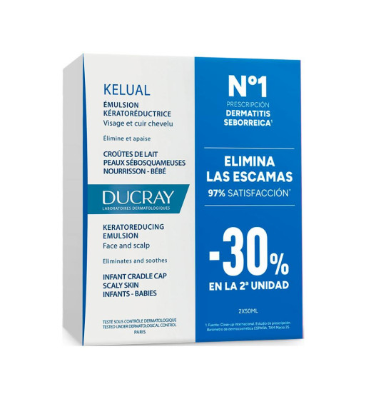 DUCRAY KELUAL EMULSION -30 2 UNIDADES