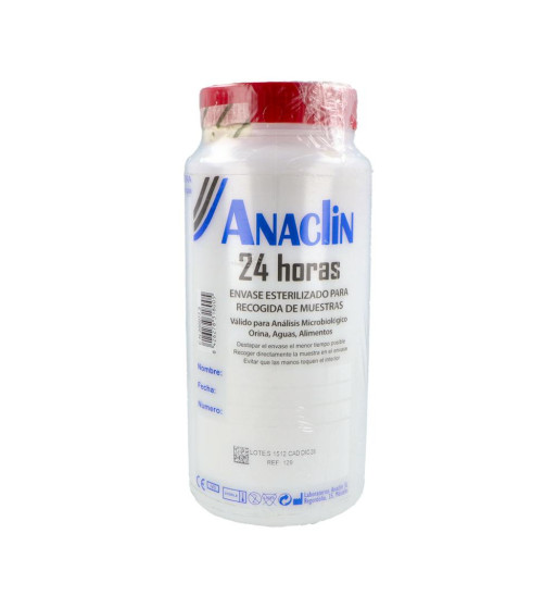 ENVASE ESTERIL ANACLIN 24 H.