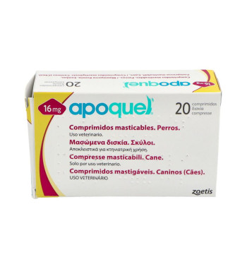 APOQUEL 16 mg 20 COMPRIMIDOS MASTICABLES PARA PERROS
