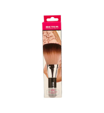 BROCHA GRUESA TODO TIPO MAQUILLAJE PELO SINTETICO BETER 1 UNIDAD