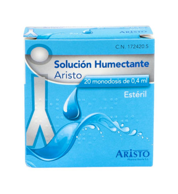 ARISTO SOLUCION HUMECTANTE MONODOSIS 20 MONODOSIS 0,4 ml