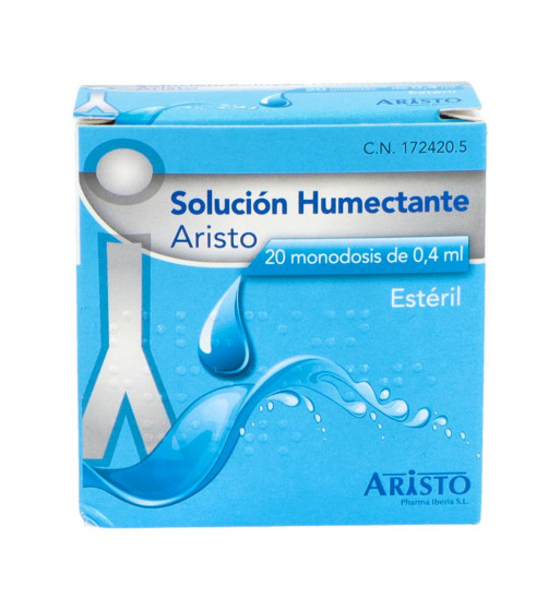ARISTO SOLUCION HUMECTANTE MONODOSIS 20 MONODOSIS 0,4 ml