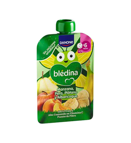 BLEDINA POUCH MANZANA PERA PLATANO Y ALBARICOQUE 1 POUCH 100 g