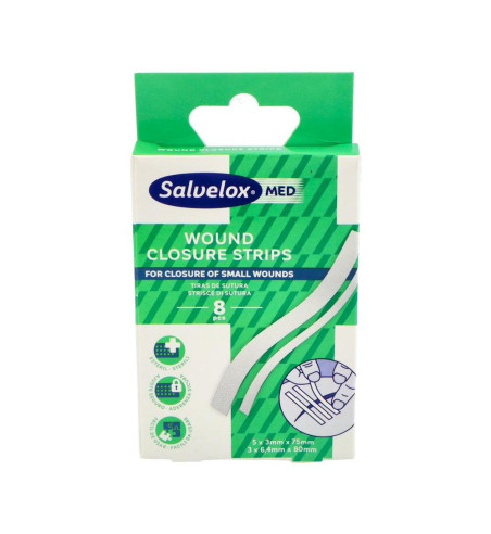 SALVELOX MED WOUND CLOSURE STRIPS 8 TIRAS DE SUTURA