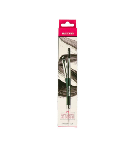 PINCEL DOBLE CEJAS Y PESTAÑAS PELO SINTETICO BETER 1 UNIDAD