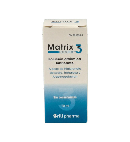 MATRIX OCULAR 3 SOLUCION OFTALMICA LUBRICANTE 1 ENVASE 10 ml