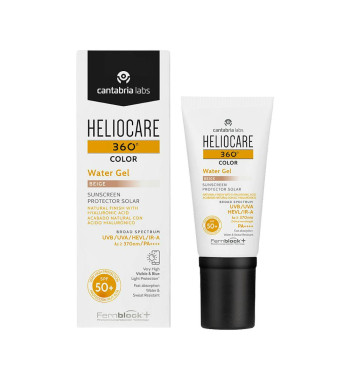 HELIOCARE 360 COLOR WATER GEL PROTECTOR SOLAR SPF 50 1 ENVASE 50 ml COLOR BEIGE