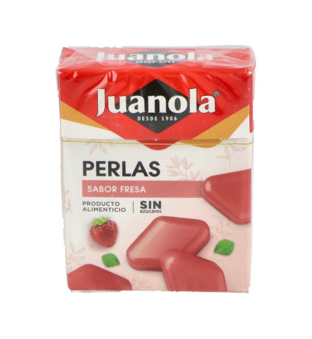 JUANOLA PERLAS 1 ENVASE 25 g SABOR FRESA MENTOLADA