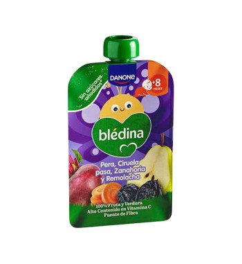 BLEDINA POUCH PERA CIRUELA ZANAHORIA Y REMOLACHA 1 POUCH 100 g