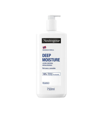 NEUTROGENA FORMULA NORUEGA DEEP MOISTURE LOCION CORPORAL HIPOALERGENICA 1 ENVASE 750 ml