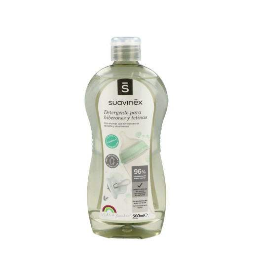 SUAVINEX DETERGENTE ESPECIFICO BIBERONES TETINAS 1 ENVASE 500 ml