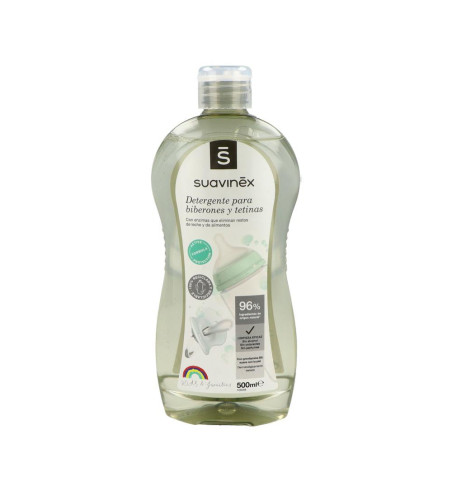 SUAVINEX DETERGENTE ESPECIFICO BIBERONES TETINAS 1 ENVASE 500 ml