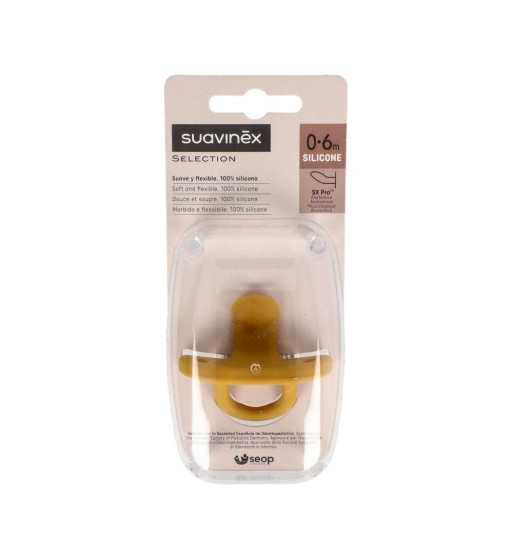 CHUPETE SILICONA ANATOMICO SUAVINEX TODOSILICONA 0 - 6 MESES 1 UNIDAD