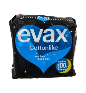 Evax Cottonlike Alas Noche 11 Uds | Farmaenvia