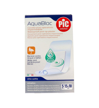 Apósito PIC Aquabloc Post-Op Antibacteriano 15x10 cm | Farmaenvia