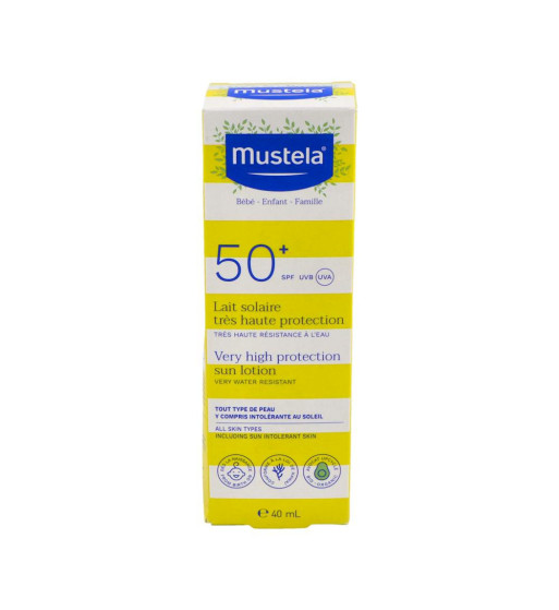MUSTELA LECHE SOLAR MUY ALTA PROTECCION SPF 50 1 ENVASE 40 ml