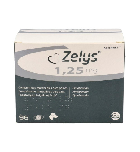 ZELYS 1,25 mg 96 COMPRIMIDOS MASTICABLES PARA PERROS