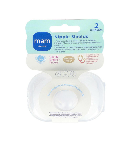 PEZONERA SILICONA MAM 2 UNIDADES TALLA PEQUEÑA