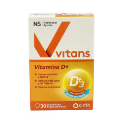 NS VITANS VITAMINA D 30 COMPRIMIDOS BUCODISPERSABLES