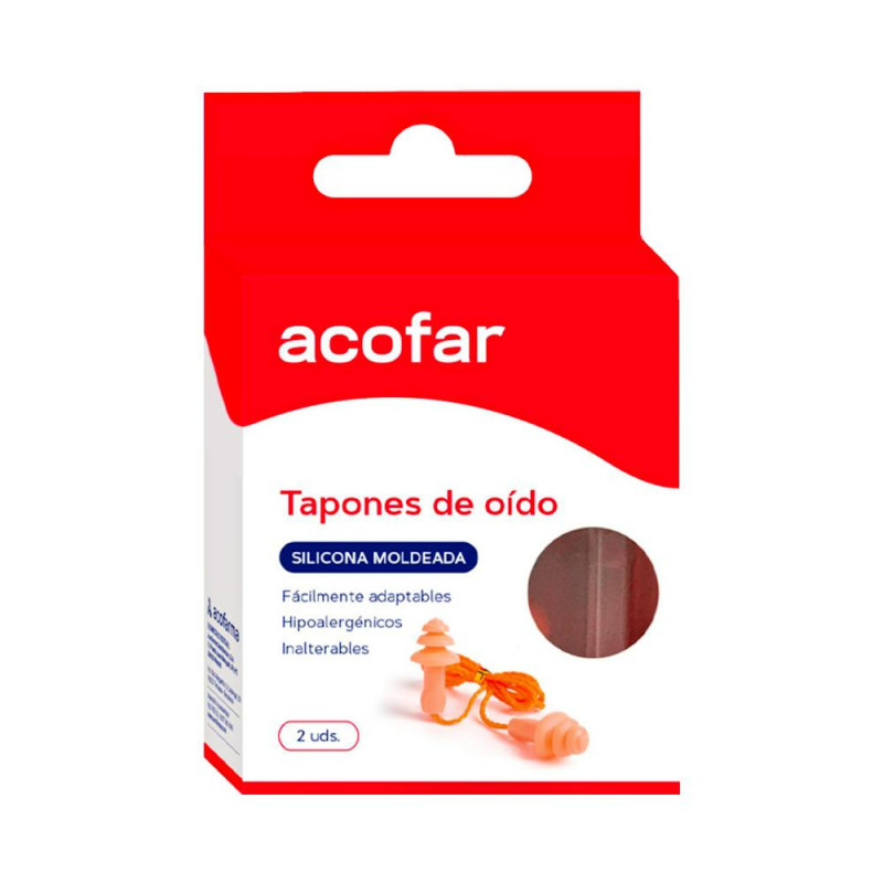 Acofar Tapones Oídos Silicona Moldeable 2 Uds | Farmaenvia