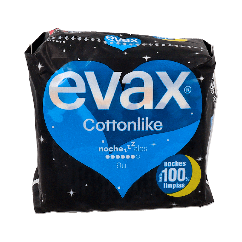 Evax Cottonlike Alas Noche 11 Uds | Farmaenvia