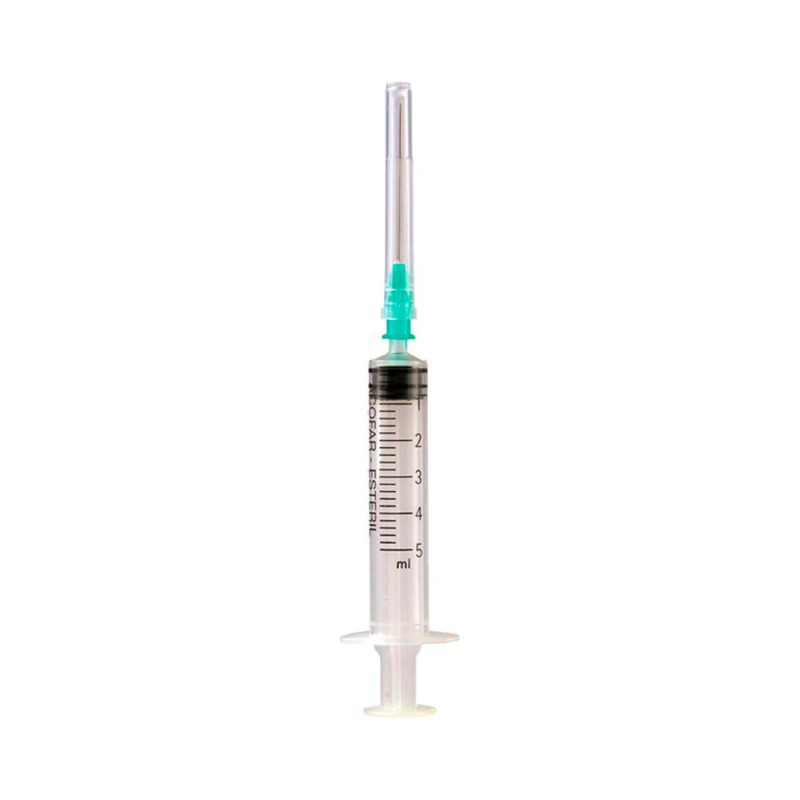 Jeringa Acofar Estéril 5 ml Aguja 0.8x40 mm | Farmaenvia