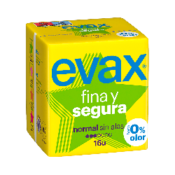 Evax Fina y Segura Normal - Compresas con alas | Farmaenvia