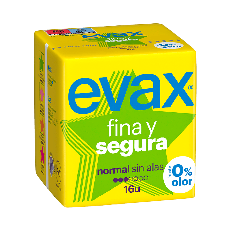 Evax Fina y Segura Normal - Compresas con alas | Farmaenvia