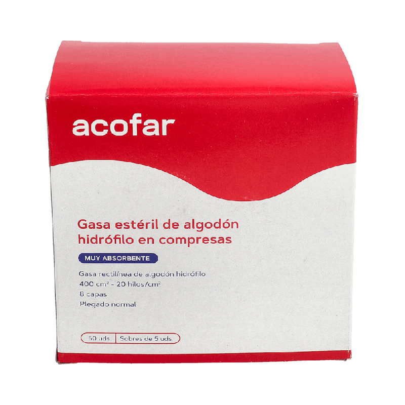 ACOFAR Compresas Gasa Estéril 50 Unidades | Farmaenvia