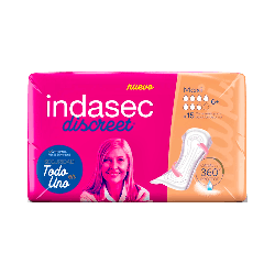 Indasec Discreet Maxi B15 Compresas 15 Uds. | Farmaenvia