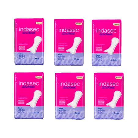 Indasec Discreet Extra B20 Compresas Pérdidas Leves | Farmaenvia