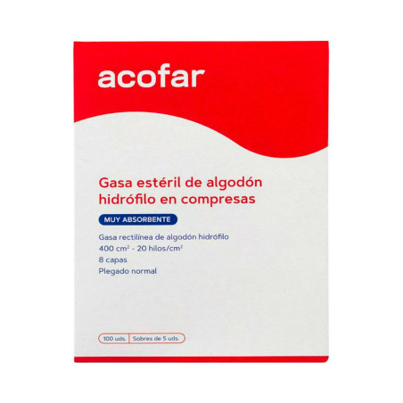 ACOFAR Compresas Estériles 400 25 Unidades | Farmaenvia