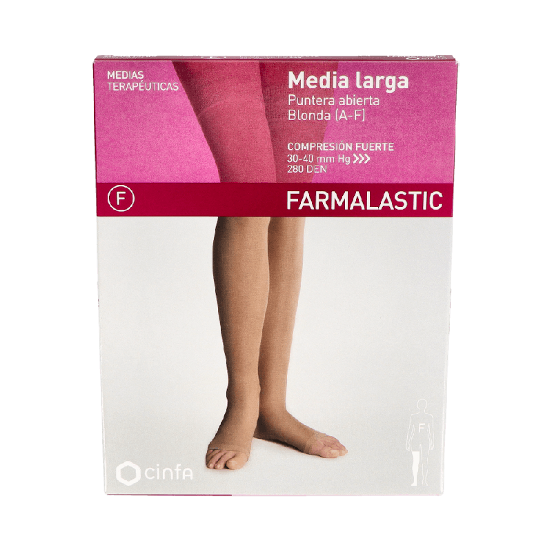 Farmalastic Medias Largas Compresión Fuerte (A-F) Talla Mediana | Farmaenvia