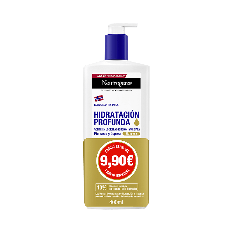 NEUTROGENA Hidratación Profunda Aceite Loción 400ml | Farmaenvia