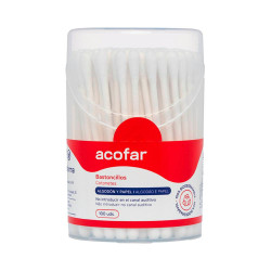 Acofar Bastoncillos de Algodón Bote 100 U | Farmaenvia