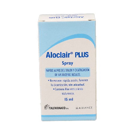 ALOCLAIR PLUS SPRAY 15 ml - Alivio Aftas y Llagas | Farmaenvia