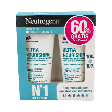 NEUTROGENA Fórmula Noruega Pies Crema Ultrahidratante Duplo | Farmaenvia